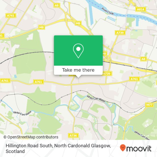 Hillington Road South, North Cardonald Glasgow map