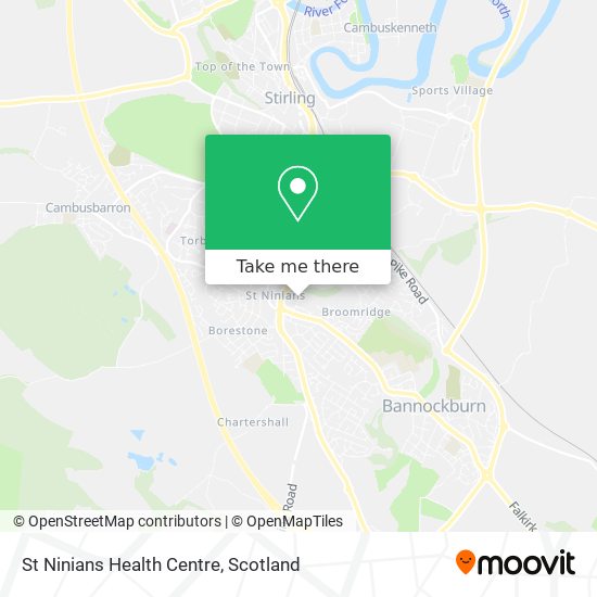 St Ninians Health Centre map