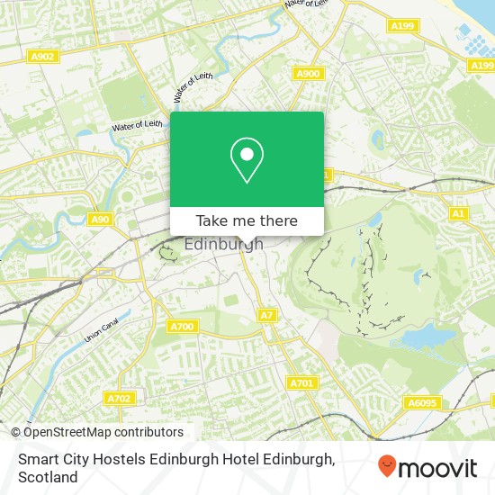 Smart City Hostels Edinburgh Hotel Edinburgh map