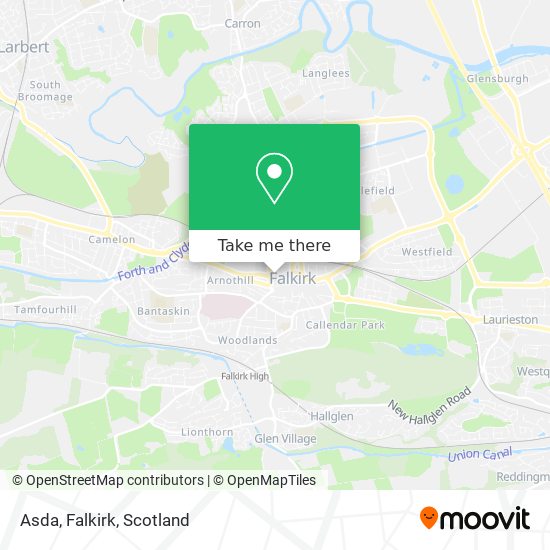 Asda, Falkirk map