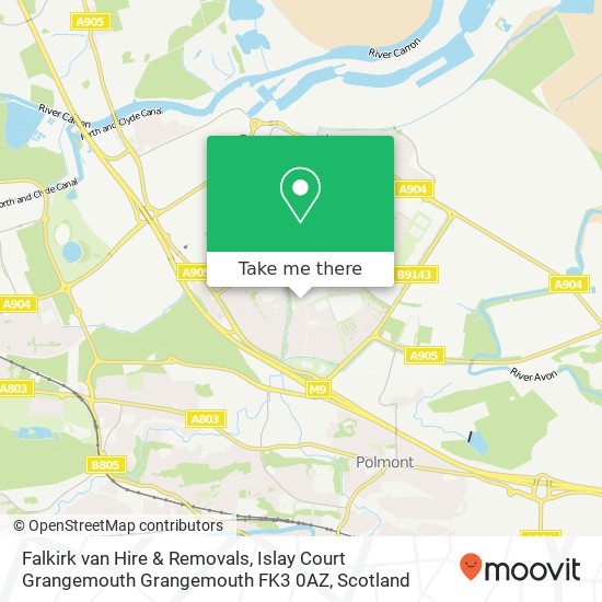 Falkirk van Hire & Removals, Islay Court Grangemouth Grangemouth FK3 0AZ map