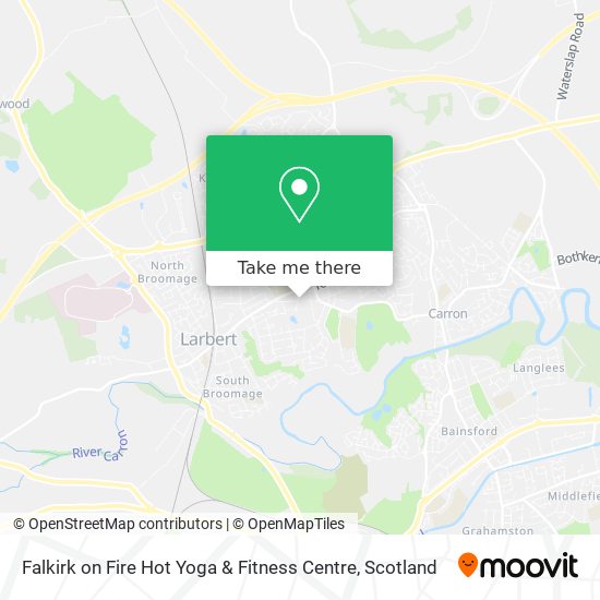 Falkirk on Fire Hot Yoga & Fitness Centre map