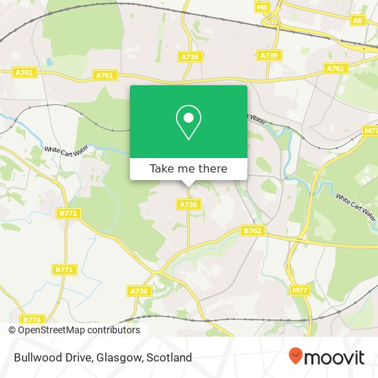 Bullwood Drive, Glasgow map