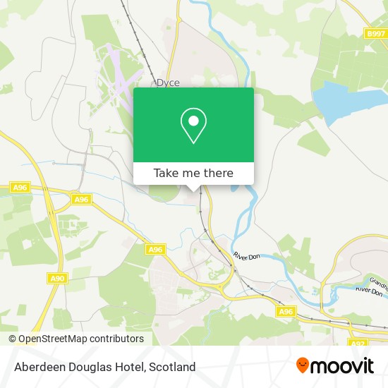 Aberdeen Douglas Hotel map