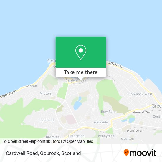 Cardwell Road, Gourock map