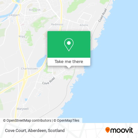 Cove Court, Aberdeen map