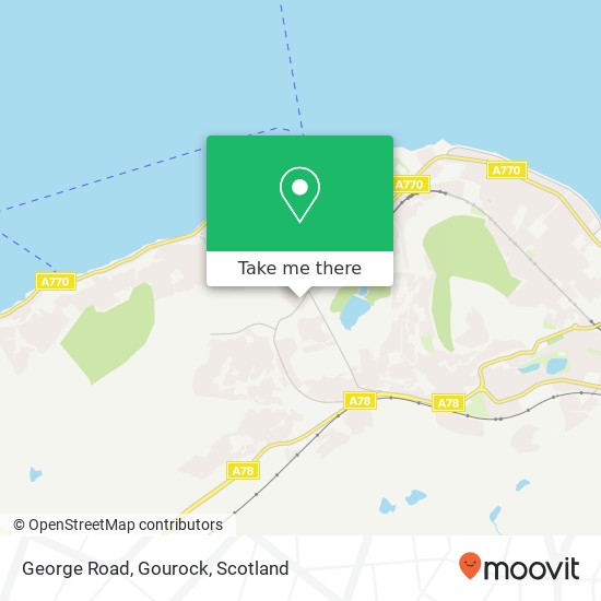 George Road, Gourock map