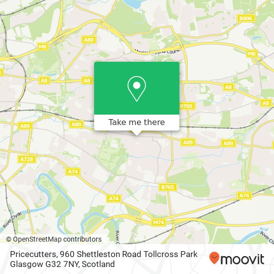 Pricecutters, 960 Shettleston Road Tollcross Park Glasgow G32 7NY map