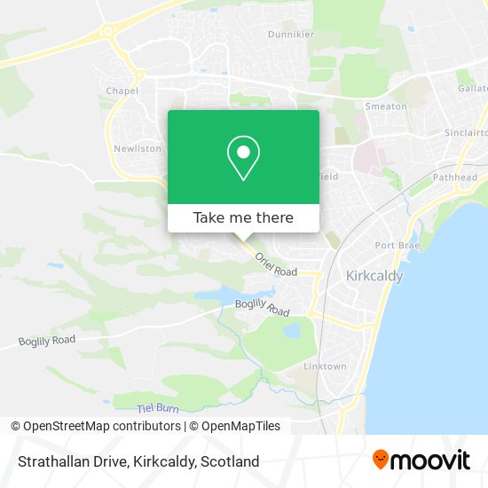 Strathallan Drive, Kirkcaldy map
