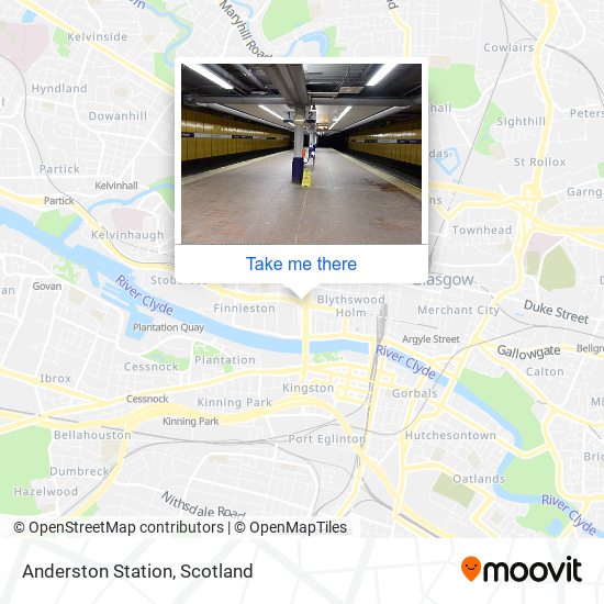 Anderston Station map