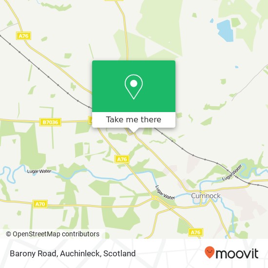Barony Road, Auchinleck map