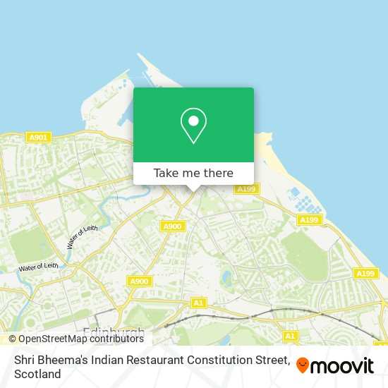 Shri Bheema's Indian Restaurant Constitution Street map