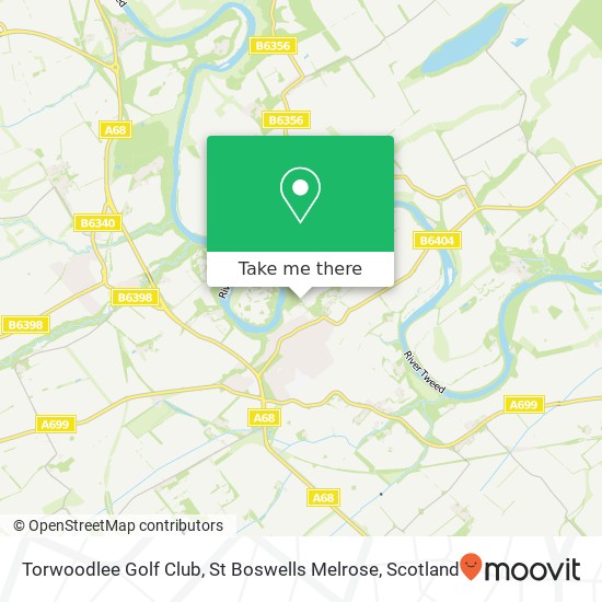 Torwoodlee Golf Club, St Boswells Melrose map