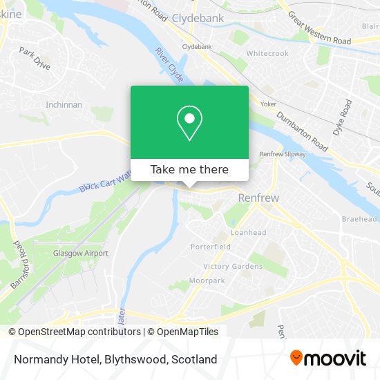 Normandy Hotel, Blythswood map