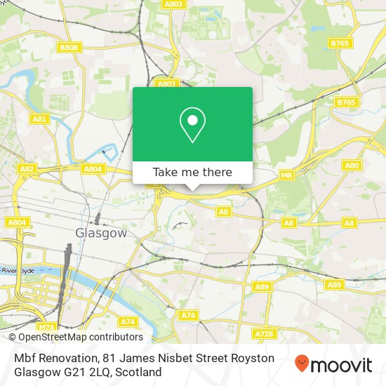 Mbf Renovation, 81 James Nisbet Street Royston Glasgow G21 2LQ map