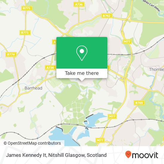 James Kennedy It, Nitshill Glasgow map