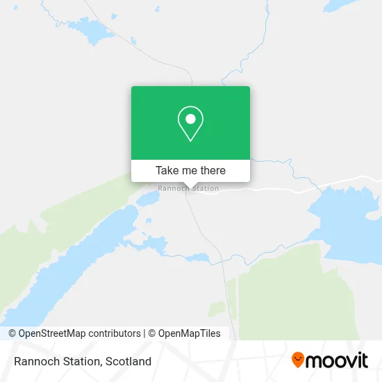 Rannoch Station map
