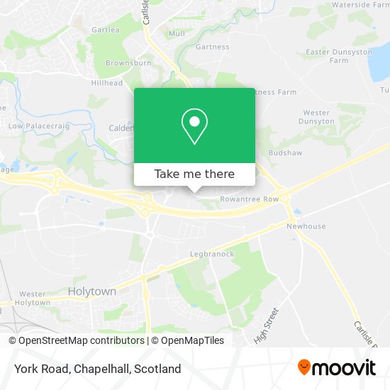 York Road, Chapelhall map