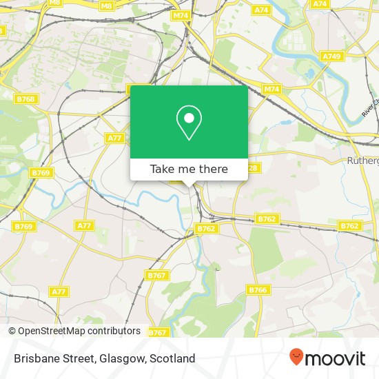 Brisbane Street, Glasgow map