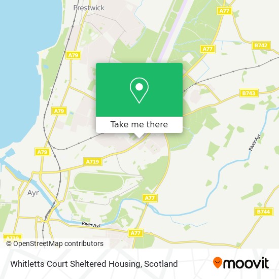 Whitletts Court Sheltered Housing map