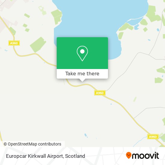 Europcar Kirkwall Airport map