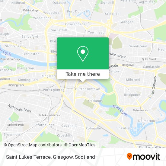 Saint Lukes Terrace, Glasgow map
