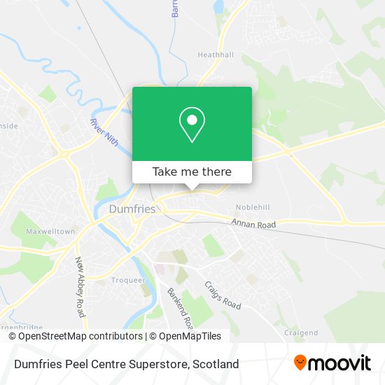 Dumfries Peel Centre Superstore map