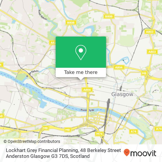 Lockhart Grey Financial Planning, 48 Berkeley Street Anderston Glasgow G3 7DS map