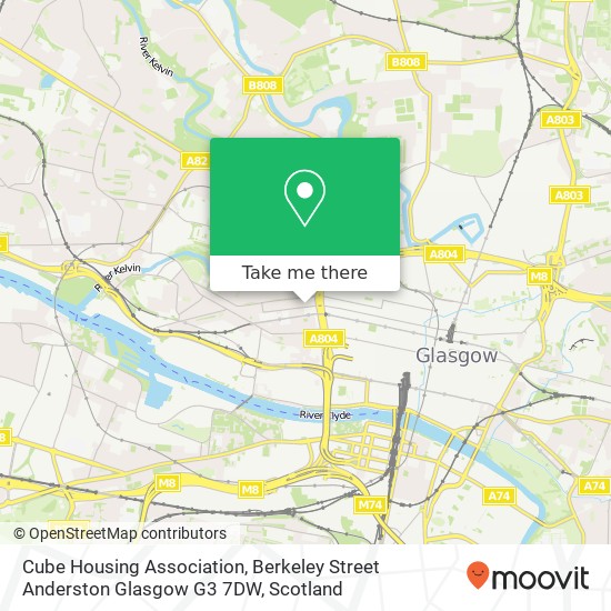Cube Housing Association, Berkeley Street Anderston Glasgow G3 7DW map