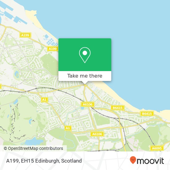 A199, EH15 Edinburgh map