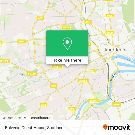 Balvenie Guest House map