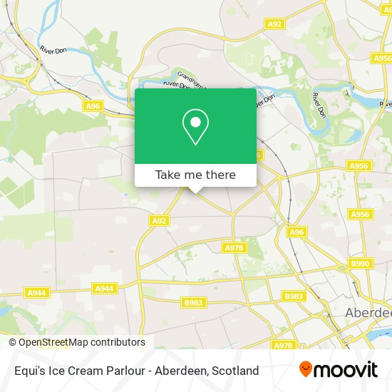 Equi's Ice Cream Parlour - Aberdeen map