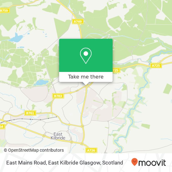 East Mains Road, East Kilbride Glasgow map