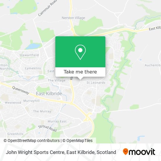 John Wright Sports Centre, East Kilbride map