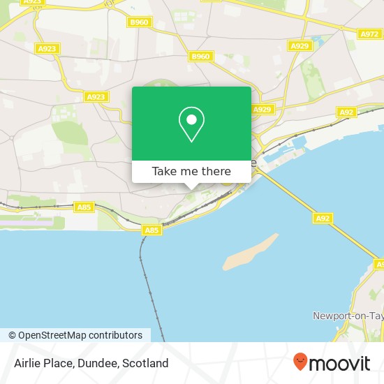 Airlie Place, Dundee map