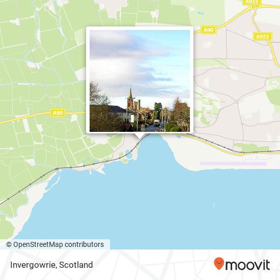 Invergowrie map