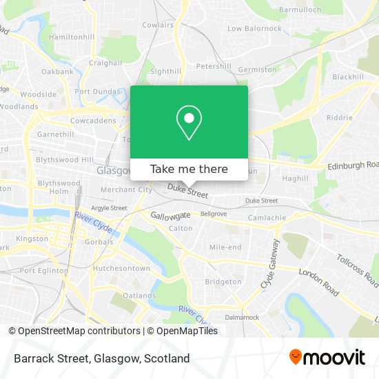 Barrack Street, Glasgow map