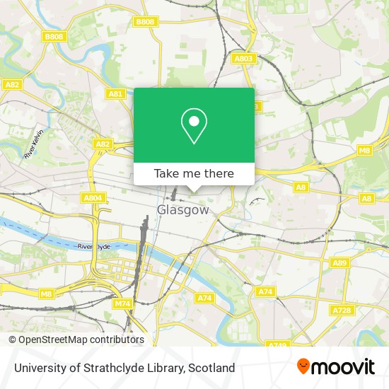 University of Strathclyde Library map