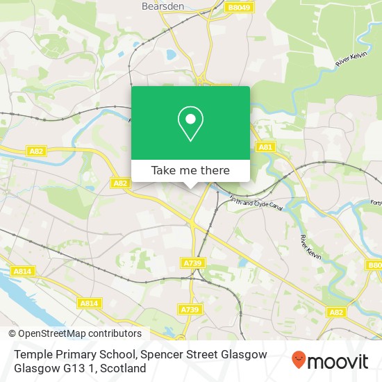 Temple Primary School, Spencer Street Glasgow Glasgow G13 1 map