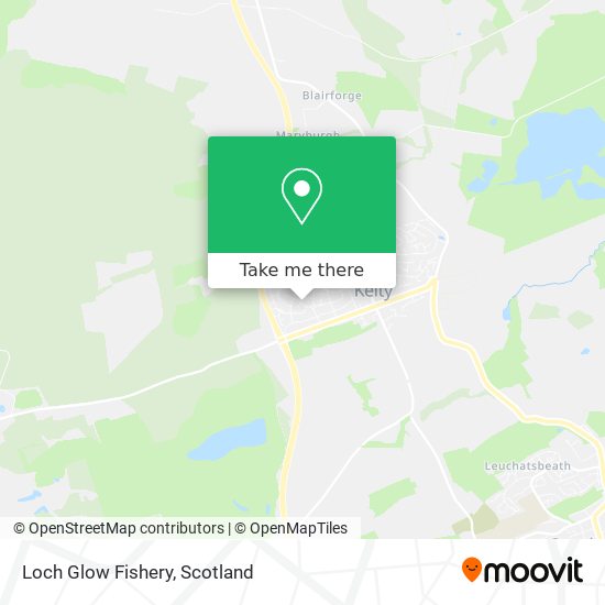 Loch Glow Fishery map