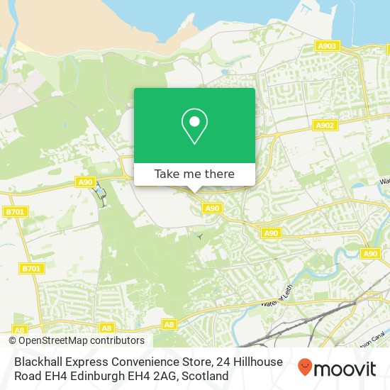 Blackhall Express Convenience Store, 24 Hillhouse Road EH4 Edinburgh EH4 2AG map