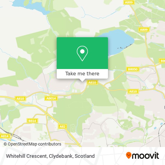 Whitehill Crescent, Clydebank map