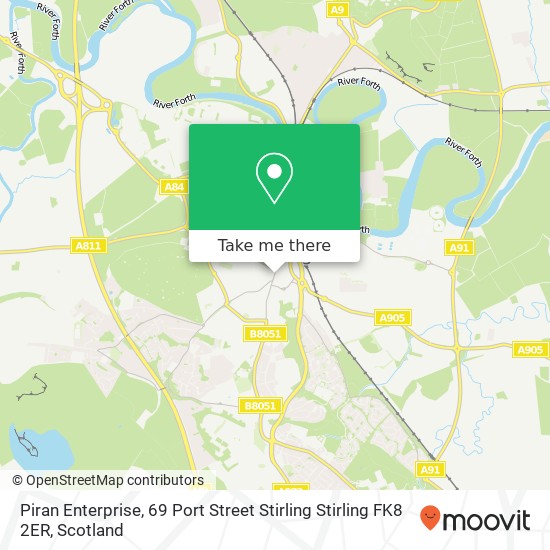 Piran Enterprise, 69 Port Street Stirling Stirling FK8 2ER map