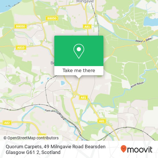 Quorum Carpets, 49 Milngavie Road Bearsden Glasgow G61 2 map
