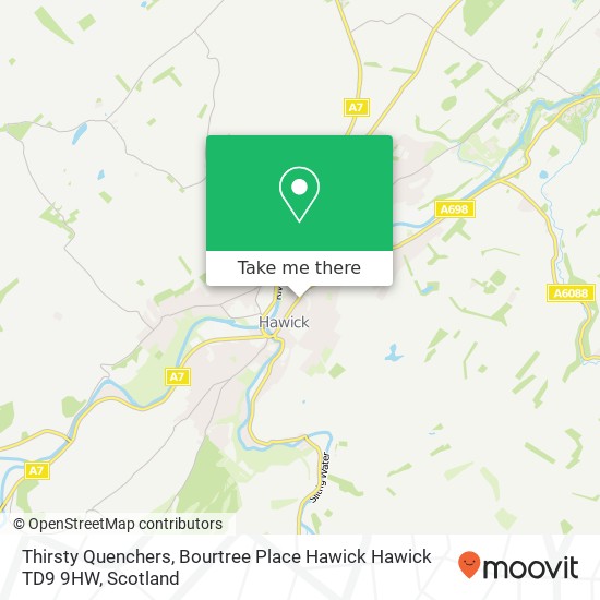 Thirsty Quenchers, Bourtree Place Hawick Hawick TD9 9HW map