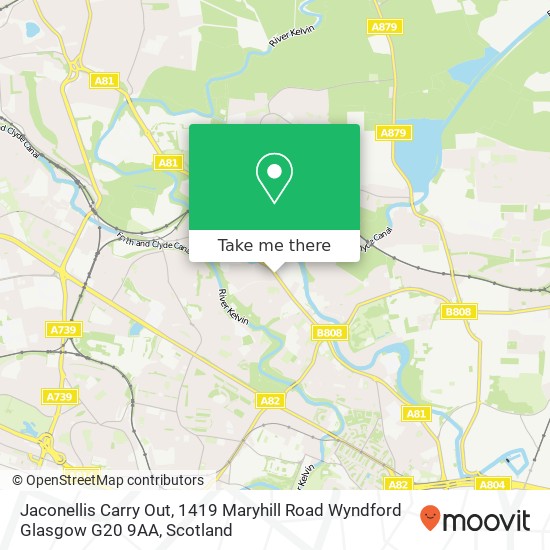 Jaconellis Carry Out, 1419 Maryhill Road Wyndford Glasgow G20 9AA map