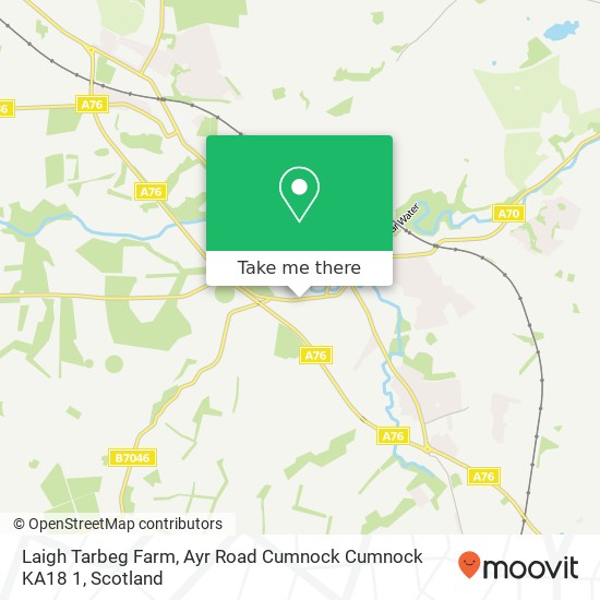 Laigh Tarbeg Farm, Ayr Road Cumnock Cumnock KA18 1 map