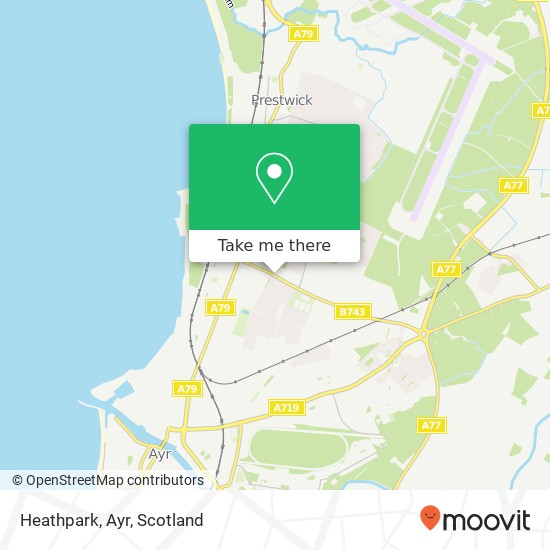 Heathpark, Ayr map