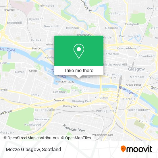 Mezze Glasgow map