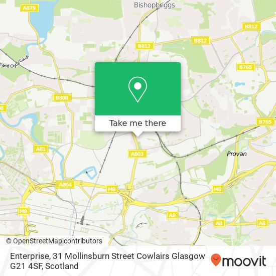 Enterprise, 31 Mollinsburn Street Cowlairs Glasgow G21 4SF map